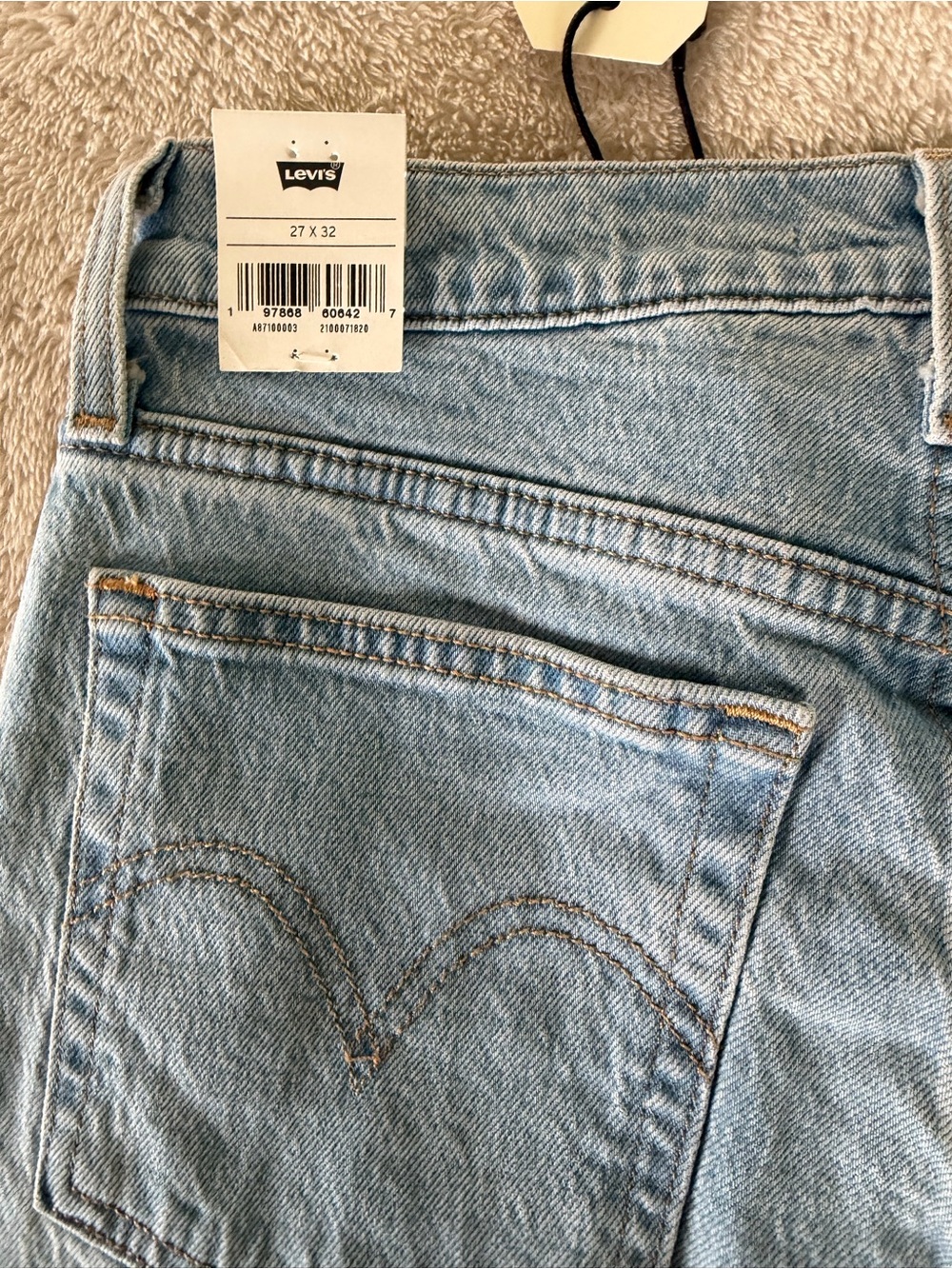 NWT Levi's Wedgie Bootcut Jeans in Blasted Stone Wash sz 27 x 32 - Picture 10 of 12